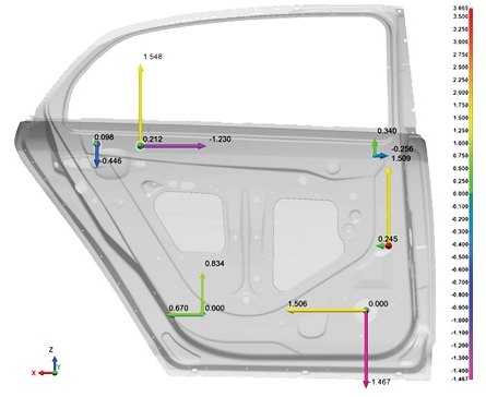 Mapa de desviaciones en PolyWorks