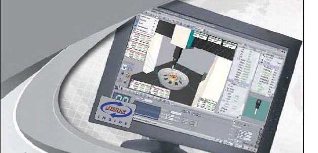OpenDMIS midiendo una pieza sobre CAD