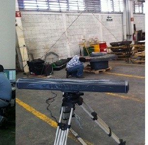 Equipo de medición portable montado en planta para servicio de inspección