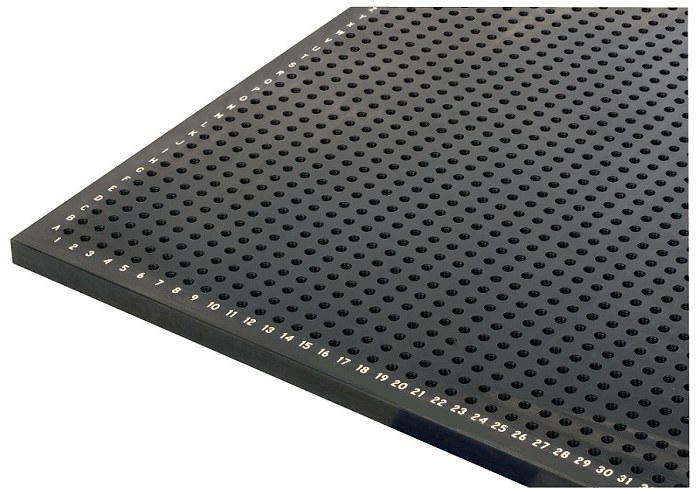 Placa de sujeción Rayco de acero endurecido con recubrimiento negro