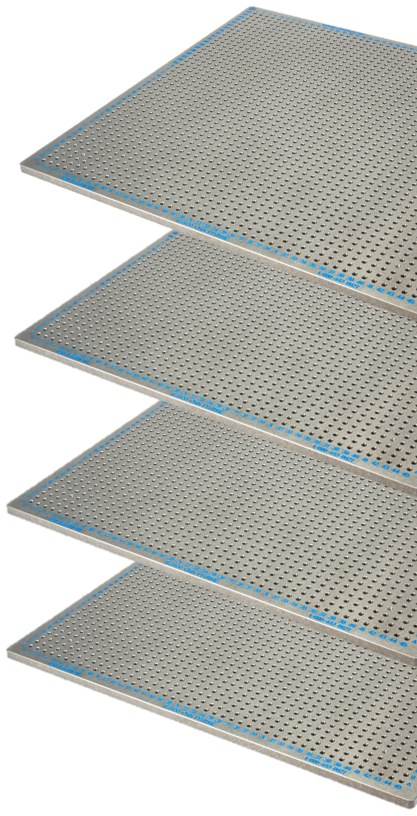Placas de sujeción Rayco de aluminio, con barrenos roscados en toda la superficie