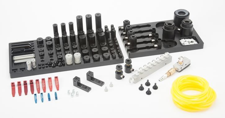 Kit de sujeción por vacío Rayco con ventosas, manguera y conexiones